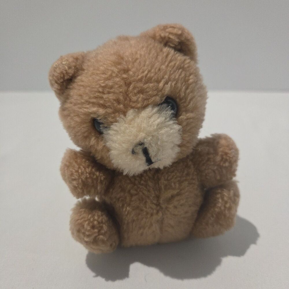 Dakin Brown Bear Plush 4.5” 1978 Stuffed Animal Beige Mini/small